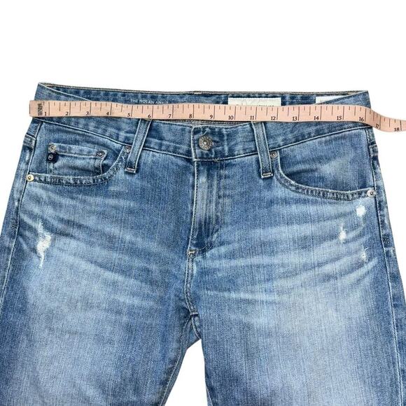 Anthropologie AG Classic Straight Leg Medium Blue Denim Women’s 27 Casual Jean - Picture 8 of 10